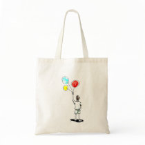 Boy with Balloons Tote Bag