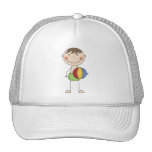 Boy with Beach Ball Tshirts and Gifts Trucker Hat