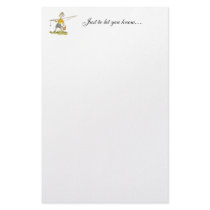 Boy with Fishing Rod Custom Stationery
