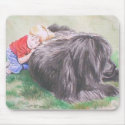boy with newfoundland mousepad
