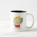 Boy with Seashell mugs by toddlersplace Boy with Seashell mugs