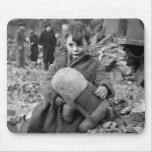 Boy with Stuffed Animal, 1945 Mousepads