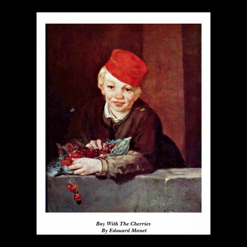 Boy With The Cherries By Edouard Manet Print