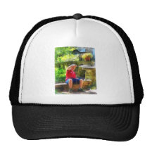 Boy With Yoyo Mesh Hat