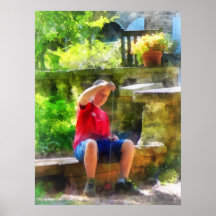 Boy With Yoyo Print