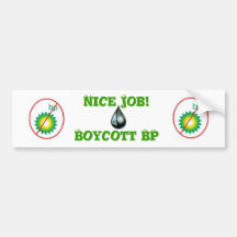 Boycott BP Bumper Stickers