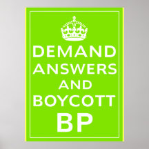 Boycott BP Posters