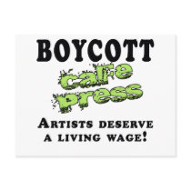 Boycott Cafepress postcards by gretagrabbo Boycott Cafepress postcards