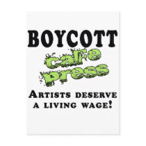 Boycott Cafepress postcards by gretagrabbo Boycott Cafepress postcards