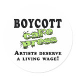 Boycott Cafepress Round Sticker