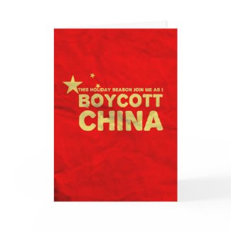 Boycott China...Buy American Lead Toys! card