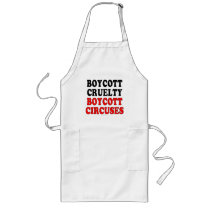 Boycott cruelty. Boycott circuses. aprons by SmartAssProducts Boycott cruelty. Boycott circuses. aprons