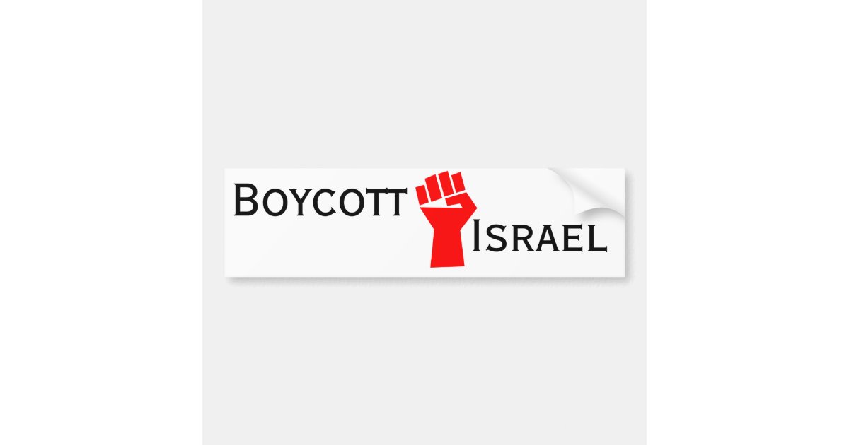 Boycott Israel Bumper Sticker Zazzle