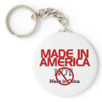 BOYCOTT  MADE IN CHINA KEYCHAIN
