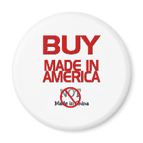 BOYCOTT  MADE IN CHINA FRIDGE MAGNET