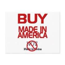 BOYCOTT  MADE IN CHINA POST CARD