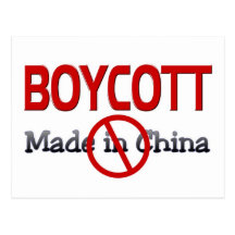 BOYCOTT  MADE IN CHINA POSTCARDS