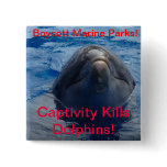 Boycott Marine Parks - Captivity Kills Dolphins! Pin