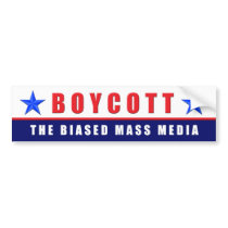 Boycott Media Bumper Stickers