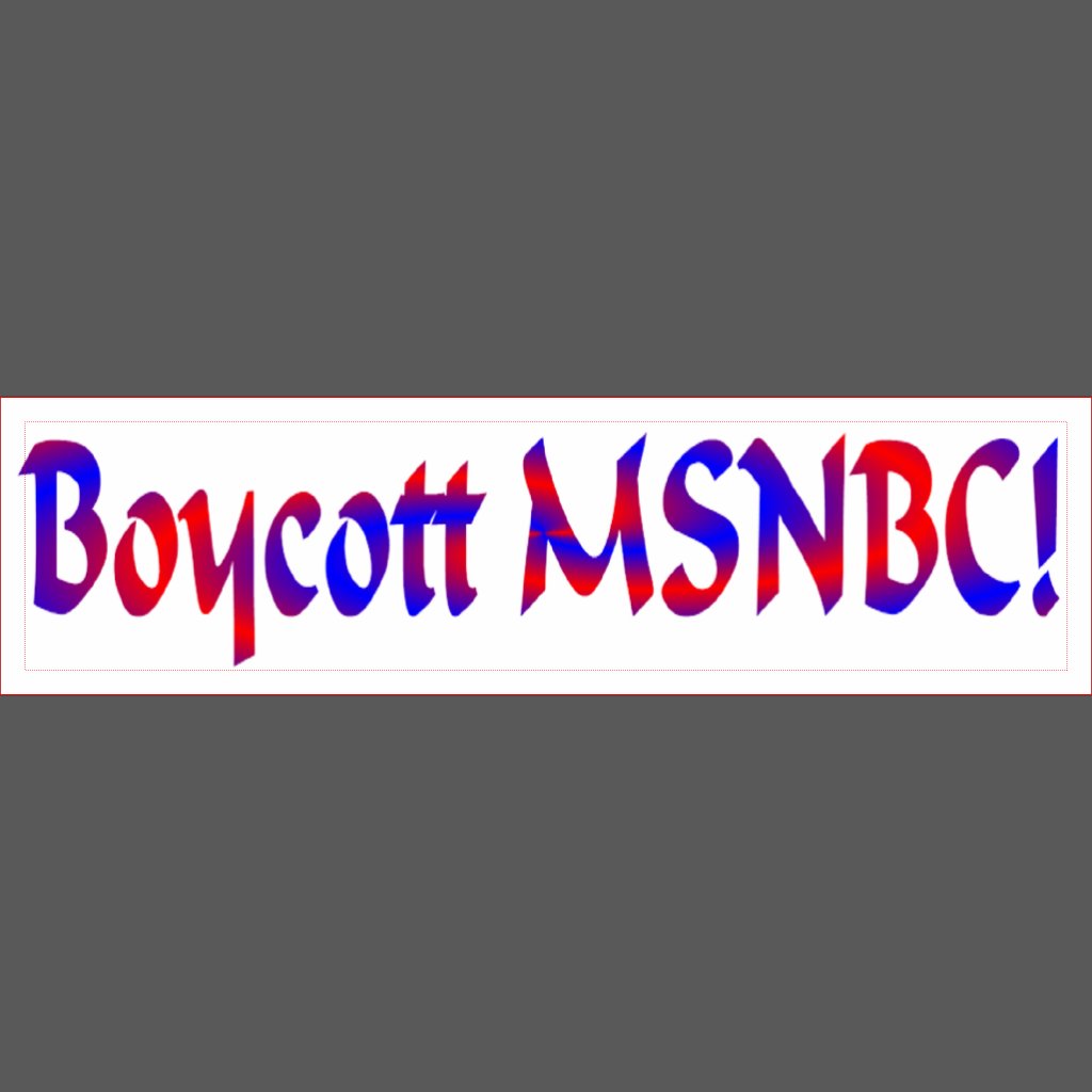 boycott_msnbc_bumper_sticker_car_bumper_