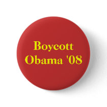 Boycott Obama '08 buttons