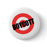 BOYCOTT TARGET PINBACK BUTTON