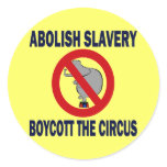 BOYCOTT THE CIRCUS STICKERS