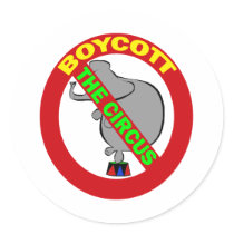 BOYCOTT THE CIRCUS STICKER