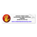 BOYCOTT TRIBES TODAY!CHUKCHANSI, ... bumper stickers