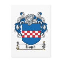 Boyd Family Crest postcards