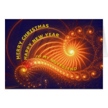 Boyfriend, a Christmas wish Card