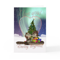 Boyfriend I Love You Christmas Card With Loving Sq by moonlake Boyfriend I Love You Christmas Card With Loving Sq