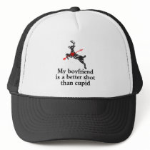 Boyfriend is a better shot than Cupid hats