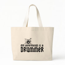 Boyfriend is a Drummer Tote Bag