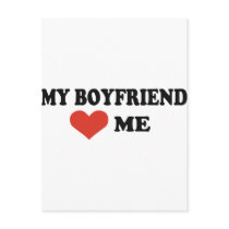 Boyfriend loves me postcards by Thinkdifferent Boyfriend loves me postcards