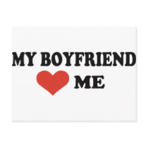 Boyfriend loves me postcards by Thinkdifferent Boyfriend loves me postcards