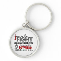 Boyfriend Means World To Me Diabetes Keychain