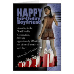 Boyfriend sexy adult birthday card