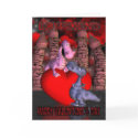 boyfriend, two cute dragons, one on a heart one lo cards