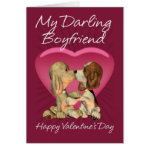 Boyfriend Valentine's Day Card With Two Kissing Pu Boyfriend Valentine's Day Card With Two Kissing Pu