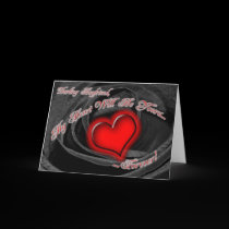 Boyfriend Valentines with Heart Card
