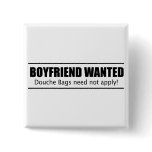 Boyfriend Wanted Buttons