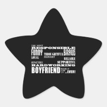 Boyfriends Best & Greatest Boyfriend : Qualities Sticker