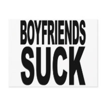 Boyfriends Suck postcards