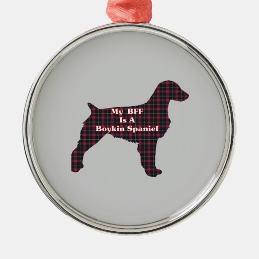 boykin spaniel bff round metal christmas ornament zazzle boykin spaniel bff round metal christmas ornament zazzle