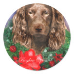 Boykin Spaniel Christmas Gifts Round Sticker