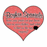 Boykin Spaniel Paw Prints Dog Humor Acrylic Cut Outs