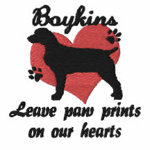 Boykins Leave Paw Prints Embroidered Shirt (Polo)