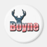 Boyne_Patriotic_deer Fridge Magnets