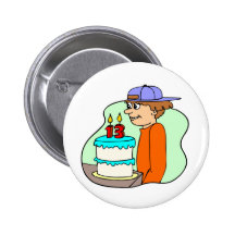 Boys 13th Birthday Gifts Button